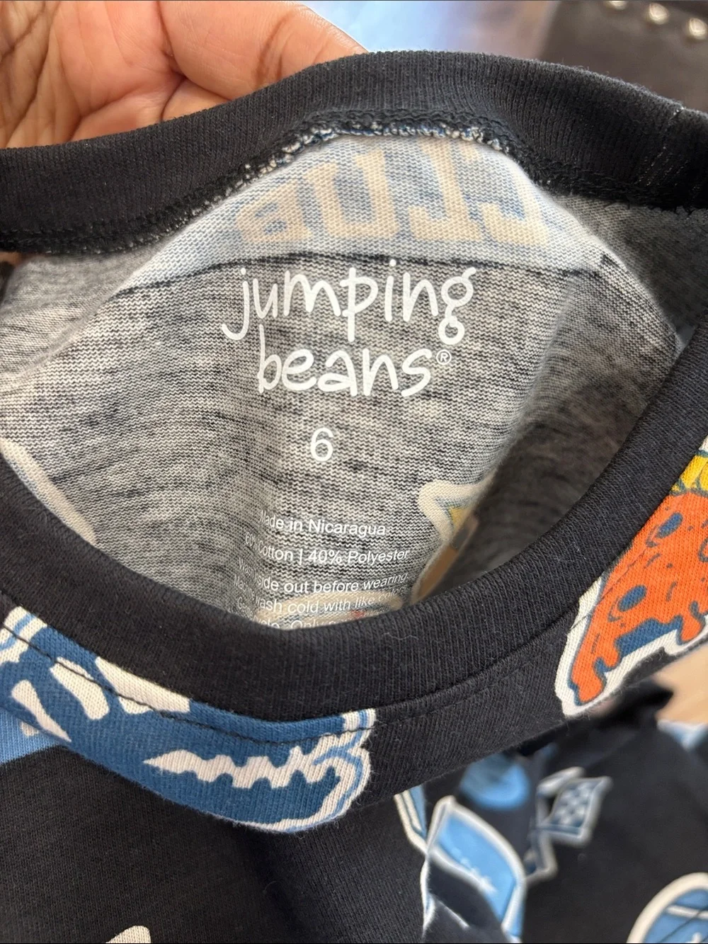 Jumping Beans icon printed long sleeve tee size 6